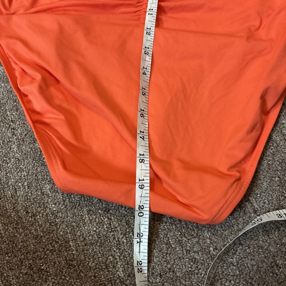 NEW Contrours Coco Reef Orange Tankini Top Koi 40D Bra Sized  NWT Textured - Picture 3 of 10